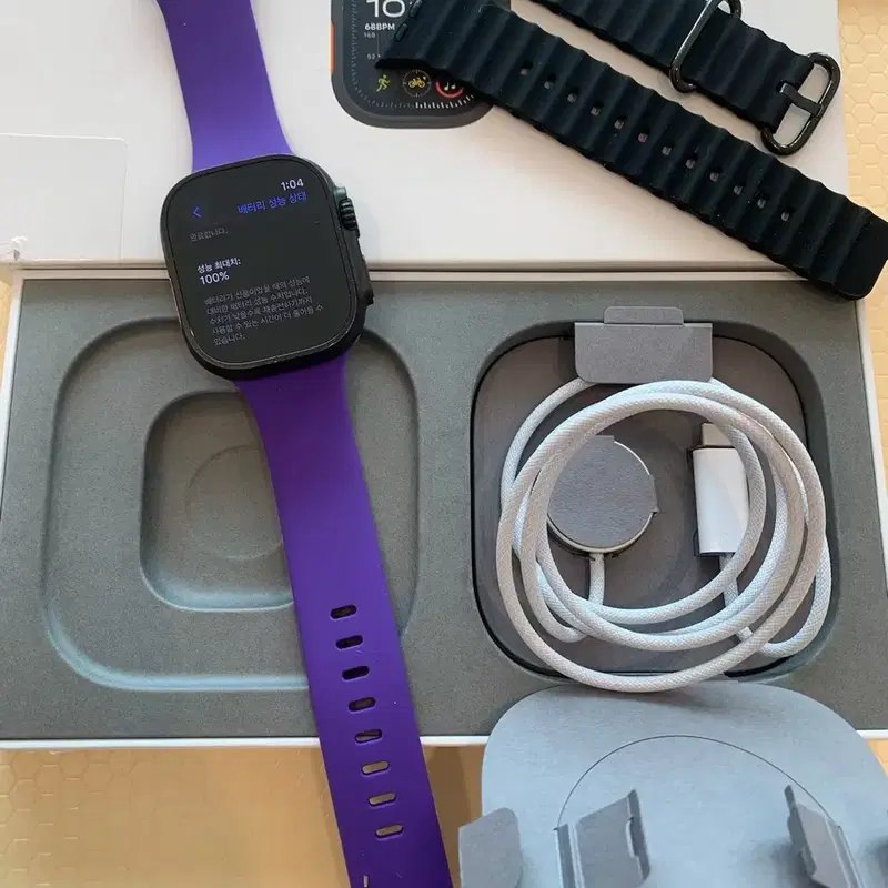 애플워치 울트라2 블랙 49mm 100% 애플케어플러스26/11