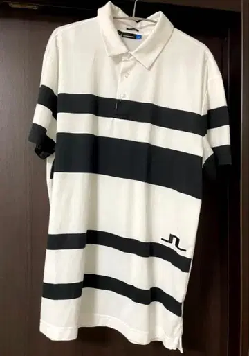 J.LINDEBERG 피케 셔츠 보더 무늬 XL