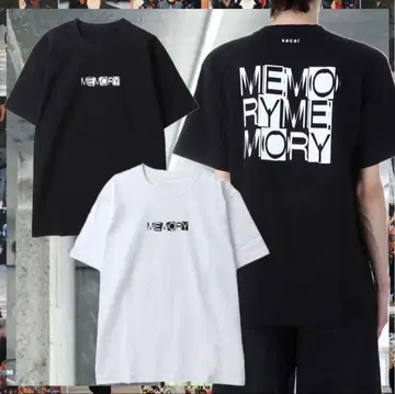 새상품 sacai MEMORY 티셔츠 블랙 사이즈 0