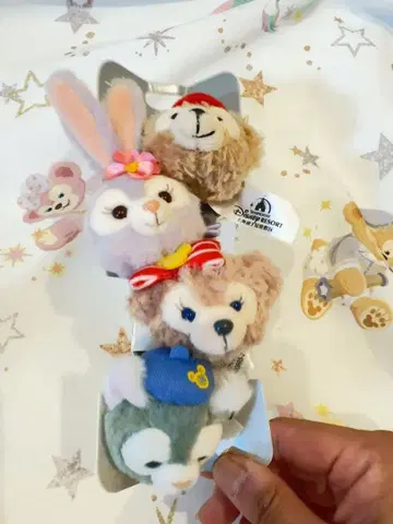 상하이 디즈니 Duffy and Friends 머리끈