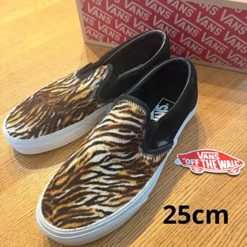 VANS 스니커즈 클래식 슬립온 블랙 타이거 25cm