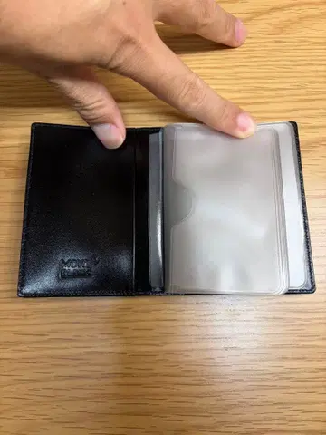 [연휴 한정 할인] MONTBLANC 명함지갑 카드 케이스 블랙