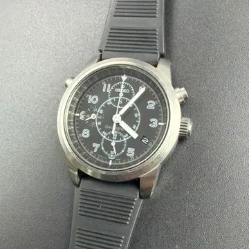 SEIKO SUS 크로노그래프 7T27-7A40 블랙 다이얼 스몰 세컨드