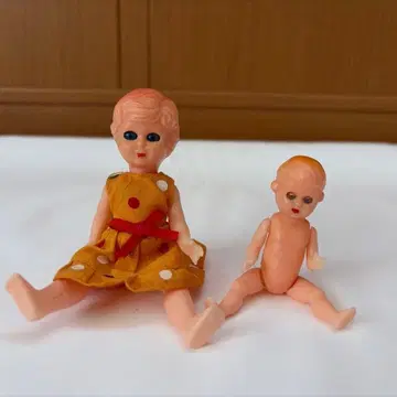 레트로 빈티지 미니 인형 2체 세트