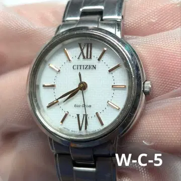 작동 CITIZEN 에코드라이브 솔라 손목시계 W-C-5
