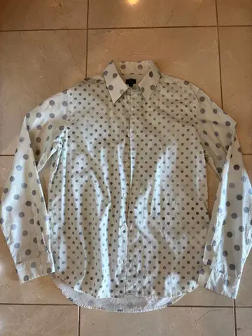 PS Paul Smith 도트 무늬 긴팔 셔츠 화이트