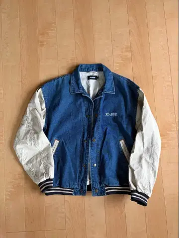 XLARGE 데님 바시티 자켓 M 사이즈