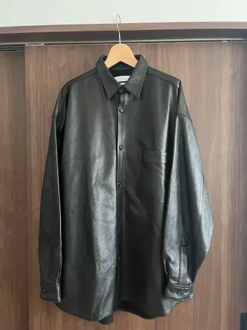 Graphpaper Sheep Leather Oversized Shirt