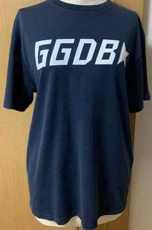 GOLDEN GOOSE GGDB 로고 T셔츠 네이비 (이탈리아제)
