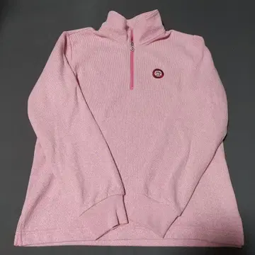 Munsingwear 하프 지퍼 스웨터 핑크