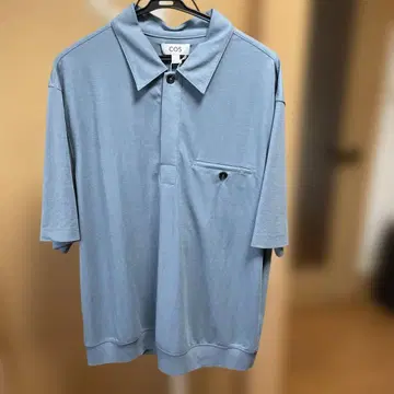 COS 피케 셔츠 블루 M 사이즈