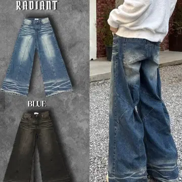 RADIANT Back snap 2way pants Blue M 사이즈