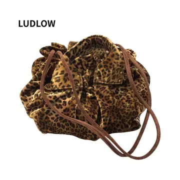 LUDLOW 레오파드 복조리 2way 토트백 숄더백 백