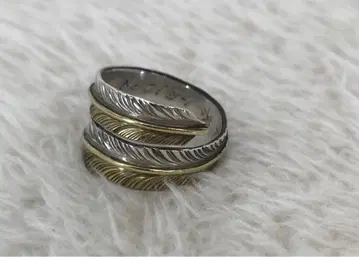 빅 핸드 반지 9호 실버 브라스 페더