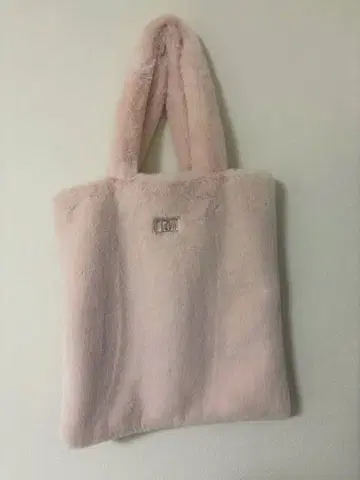 다리치 퍼 로고 토트백 핑크