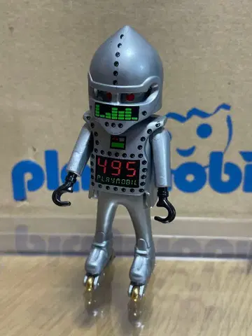 플레이모빌 피규어 로봇 실버색!