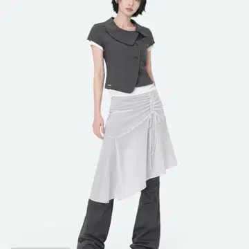 미세키서울 crop round collar jacket 차콜(2size) | 자켓 | 번개장터