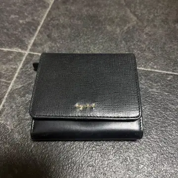 agnes b 이단 접이식 지갑 블랙