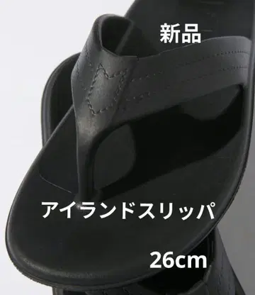 새상품 Island Slipper EVE 플립플랍 블랙