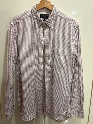 BEAMS PLUS 버튼다운 셔츠 일본제 타타솔 체크 무늬 L