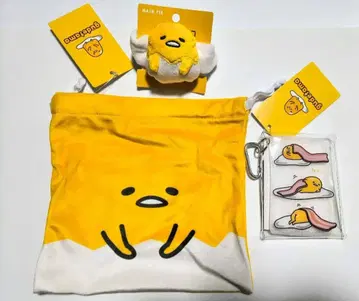 구데타마 복조리 머리끈 클리어 멀티 케이스 3종 세트