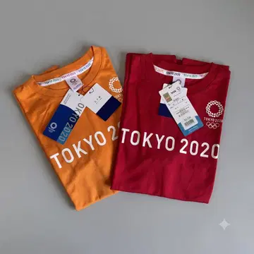 [택 포함 새상품] 도쿄 2020 올림픽 공식 T셔츠 2장 세트 덤 포함