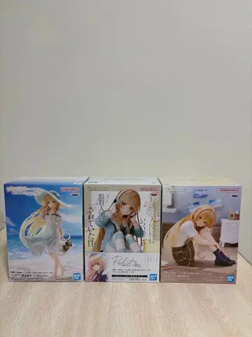 옆집 천사님에게 어느새 빠져버린 인간이 되어버린 건에 대하여 시이나 마히루 피규어 3개