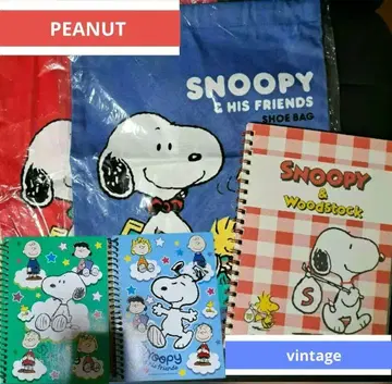 PEANUTS SNOOPY 스누피 복조리 링 노트 (홀마크) 레트로