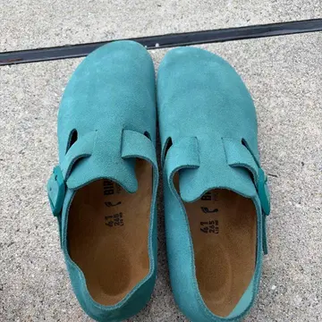 BIRKENSTOCK 사보 클로그 샌들 블루그린 41