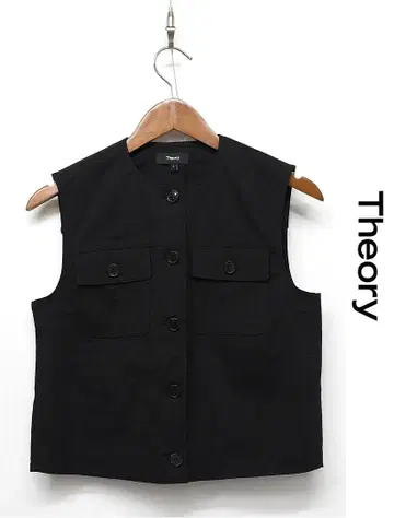 S355/새상품급 25SS Theory 트래커 베스트 린넨 0 블랙