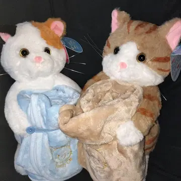 다이토 한정판 함께 낮잠 자는 고양이 냉감 담요 포함 2종