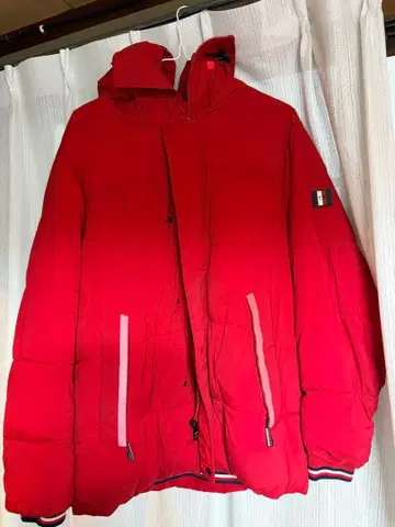 TOMMY HILFIGER 다운 자켓 레드
