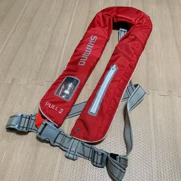 SHIMANO 구명 조끼 팽창식 레드