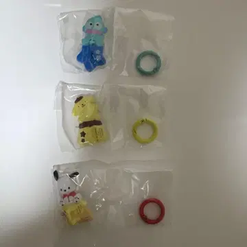 산리오 키링 행거 한교동 포차코 폼폼푸딩 3개 세트