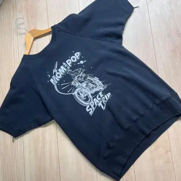 MOP motorcycle garments 반팔 맨투맨 블랙 38