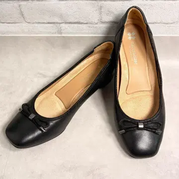 내추럴라이저 발레 슈즈 블랙 24cm 플랫 리본
