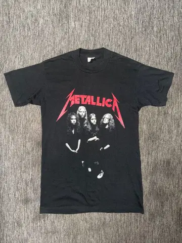 새상품급 Metallica 밴드 티셔츠 1988년제 빈티지 미국제