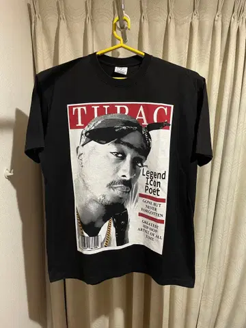 2PAC SHAKA 랩 T셔츠 랩T HIPHOP 샤커 구제 의류