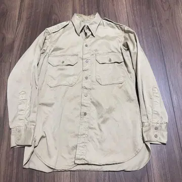 40s 미군 US ARMY 카키 셔츠 15 x 32 실물