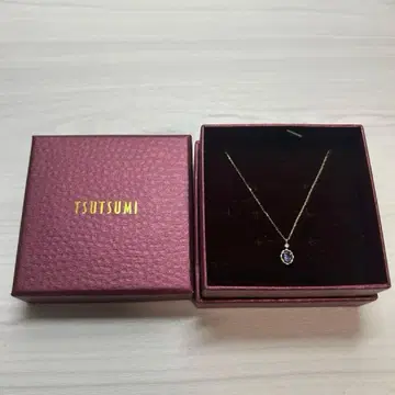 JEWELRY TSUTSUMI K10YG 탄자나이트 프티 목걸이