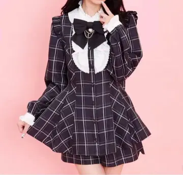시크릿허니 체크 크로 셋업 시크릿허니