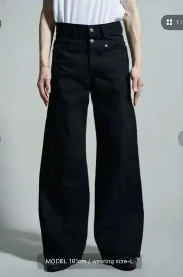 최종 가격 인하 CAMPHOR WOOD 사이드 심 부츠컷 리지드 데님