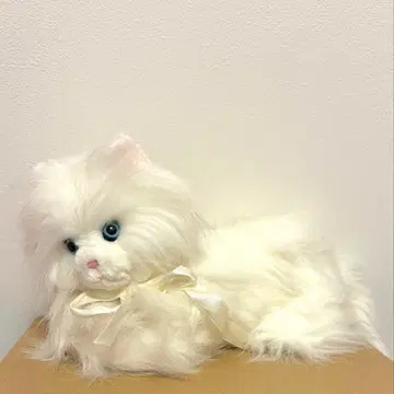 DAKIN 화이트 고양이 봉제 인형 화이트 1986 팬시 토이 레트로