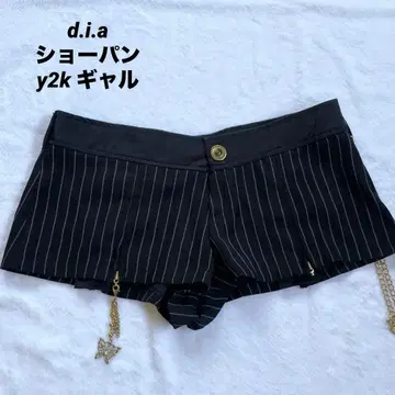 d.i.a 다이아 숏 팬츠 스트라이프 y2k 헤이세이 갸루 그런지