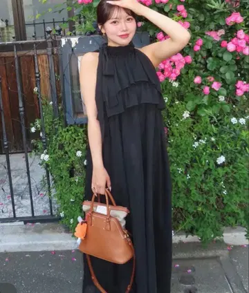 Mignon Flowy Ribbon Frill TieredOnepiece