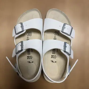 BIRKENSTOCK 샌들 밀라노 화이트 35 거의 미사용