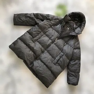 ZARA [ S ] 퀼팅 블랙 박스 실루엣 다운 자켓