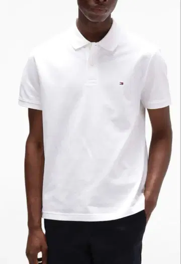 TOMMY HILFIGER 피케 셔츠 화이트 L 사이즈 미사용 새상품