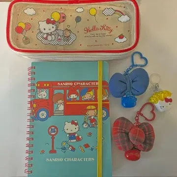 [ 키티 세트 ] Sanrio 노트 펜 케이스 키링