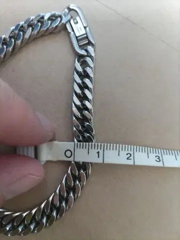키헤이 체인 팔찌 19cm 실버 컬러